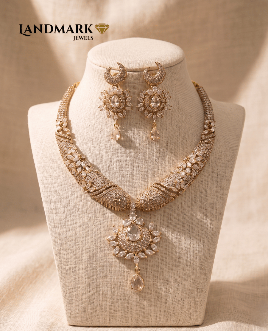 elegant-american-diamond-floral-choker-set