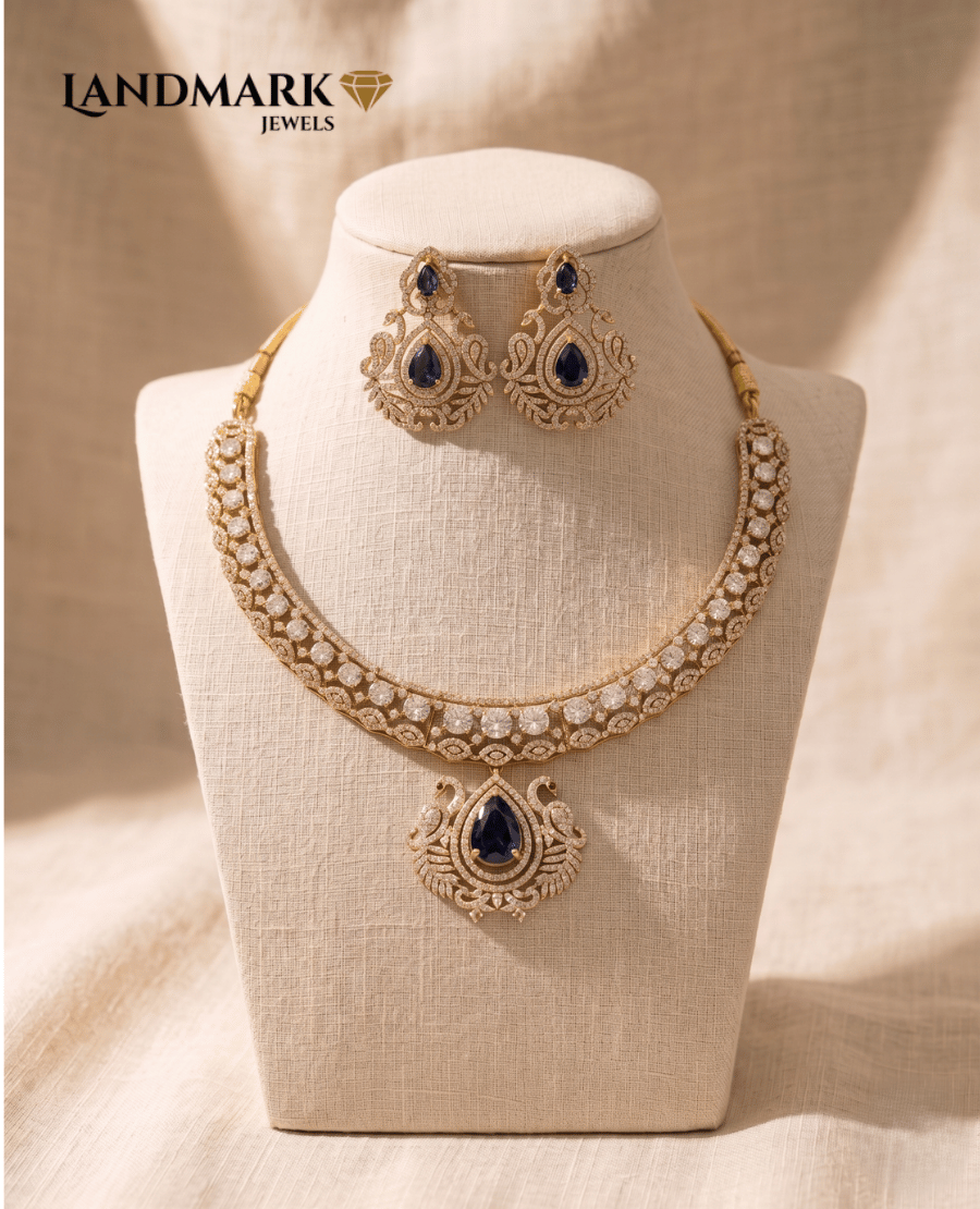 royal-blue-stone-cz-diamond-necklace-set-with-matching-earrings