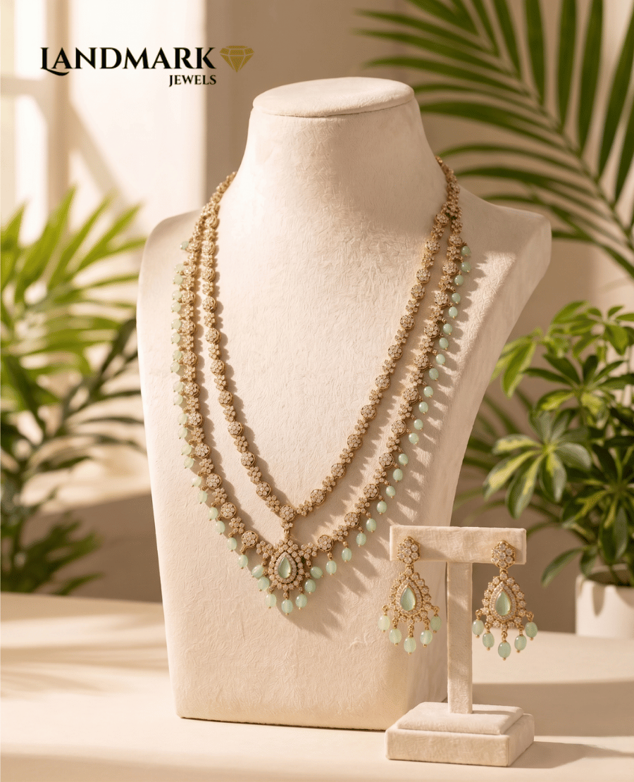 mint-green-polki-inspired-double-layered-long-necklace-set