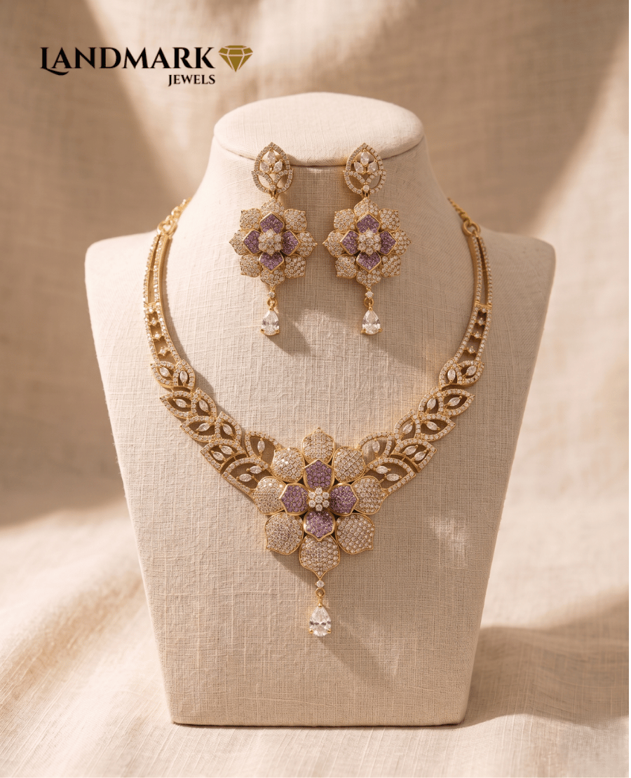 floral-amethyst-diamond-imitation-necklace-earring-set