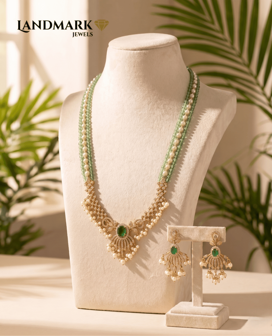emerald-pearl-grace-necklace-set-gold-plated-handcrafted-jewelry
