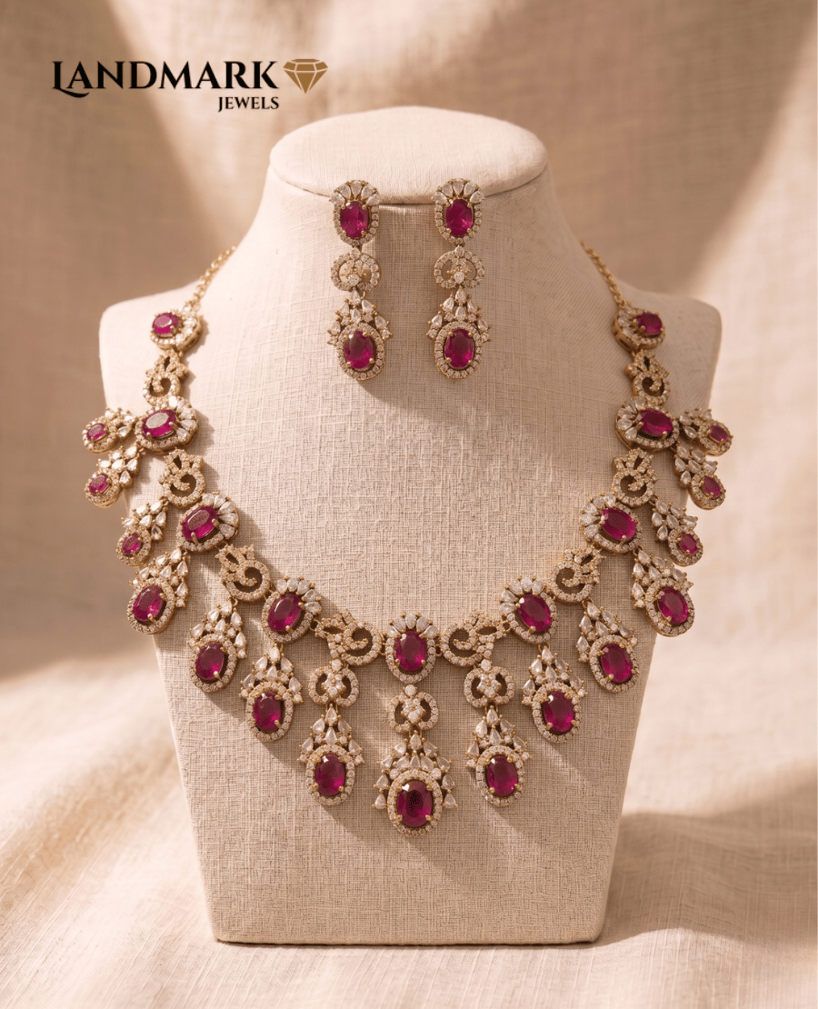 diva-ruby-red-oval-stone-american-diamond-choker-set-with-matching-drop-earrings